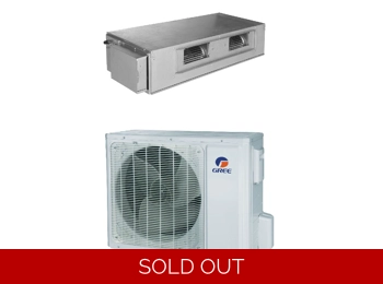 Gree 18000 BTU 16 SEER Slim Ducted Mini Split Heat Pump AC